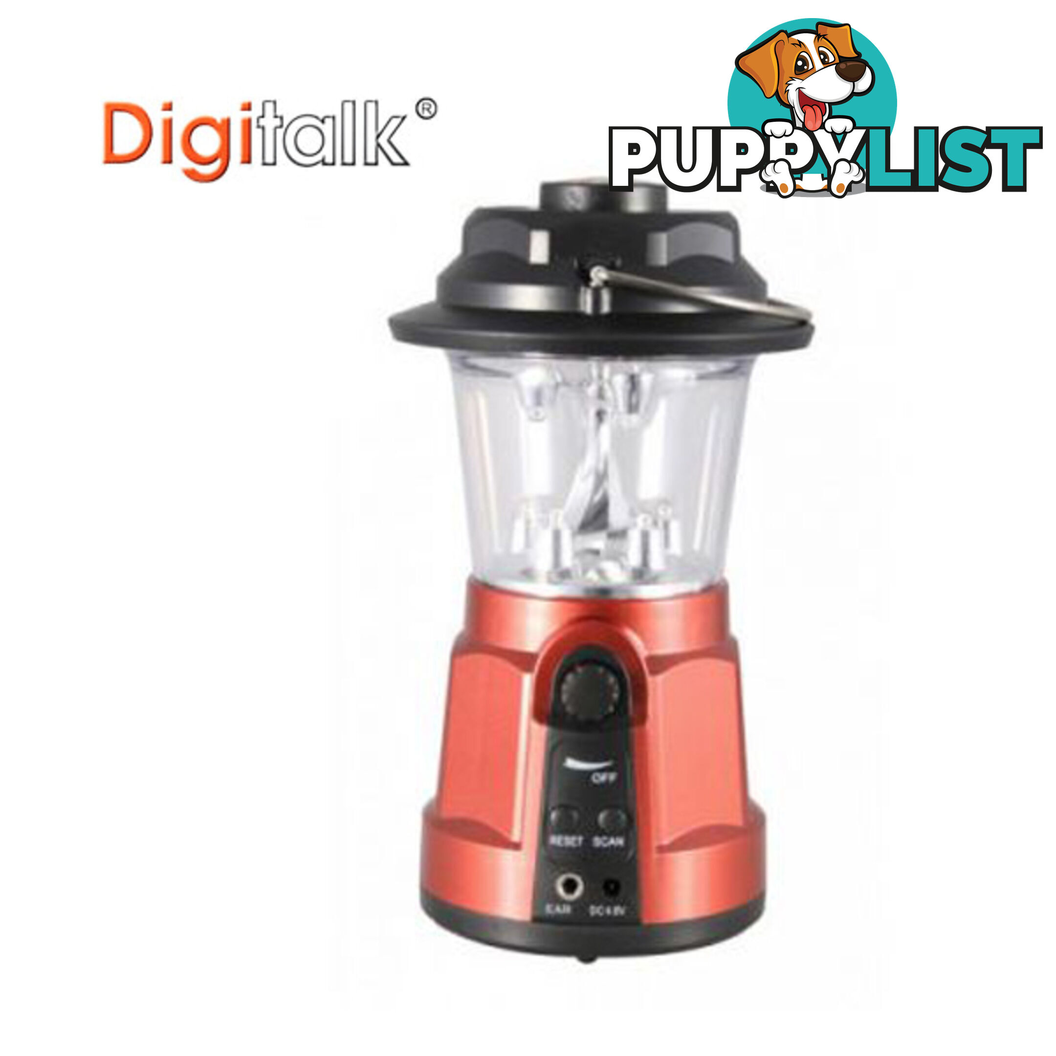 Portable Dynamo LED Lantern Radio with Built-In Compass