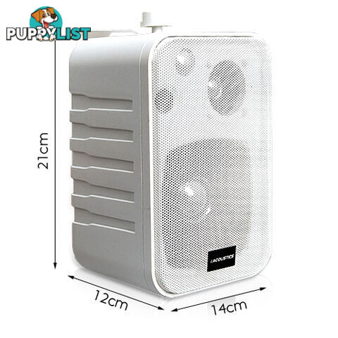 2 x 60W Commercial Outdoor Indoor Waterproof Speaker 3-Way Home Boat Audio