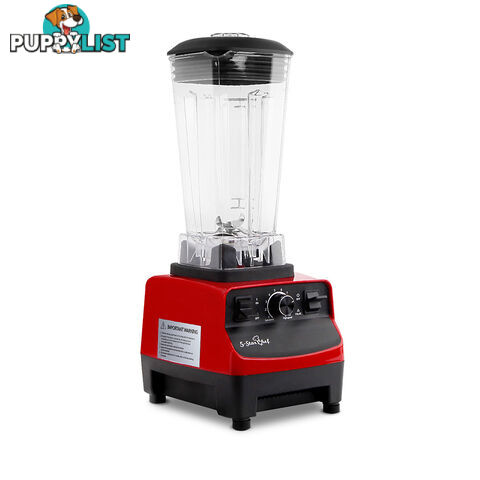 2-in-1 Food Processor & Blender 2L - Red