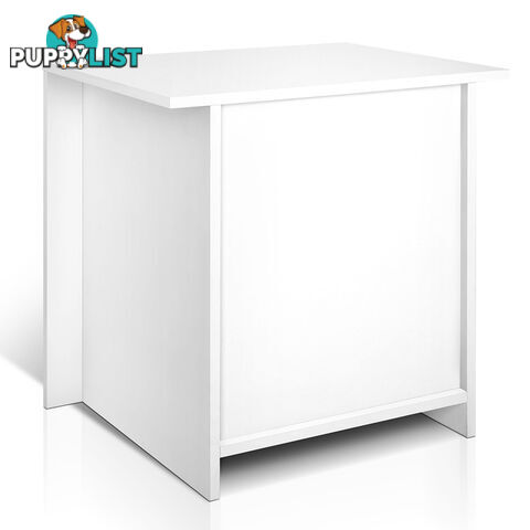 2 Drawers Bedside Table Anti-Scratch Night Stand Cabinet Unit Storage White