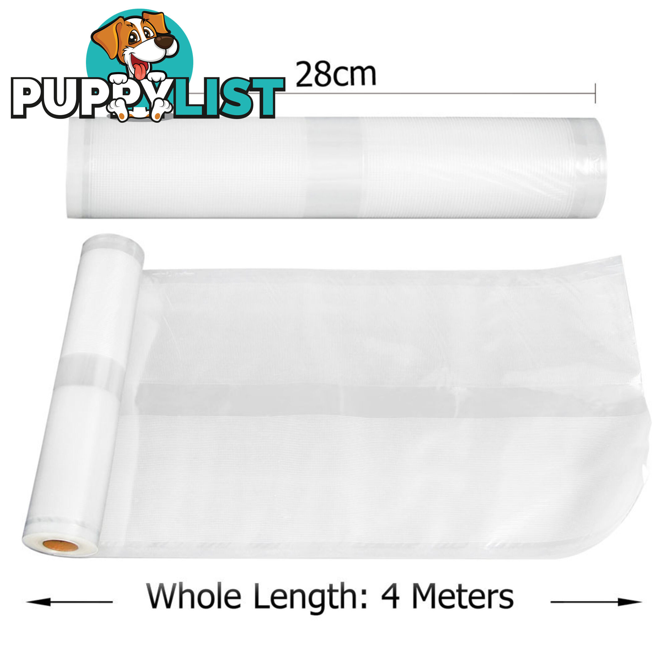 2x Vacuum Food Sealer Storage Rolls 22cm 28 cm