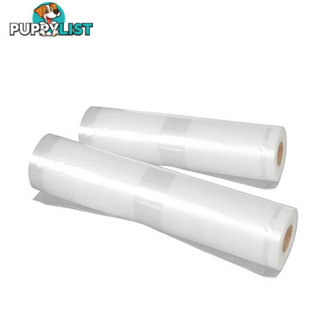 2x Vacuum Food Sealer Storage Rolls 22cm 28 cm