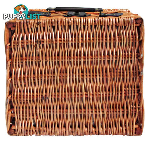 2 Person Picnic Basket Set w/ Cooler Bag Blanket