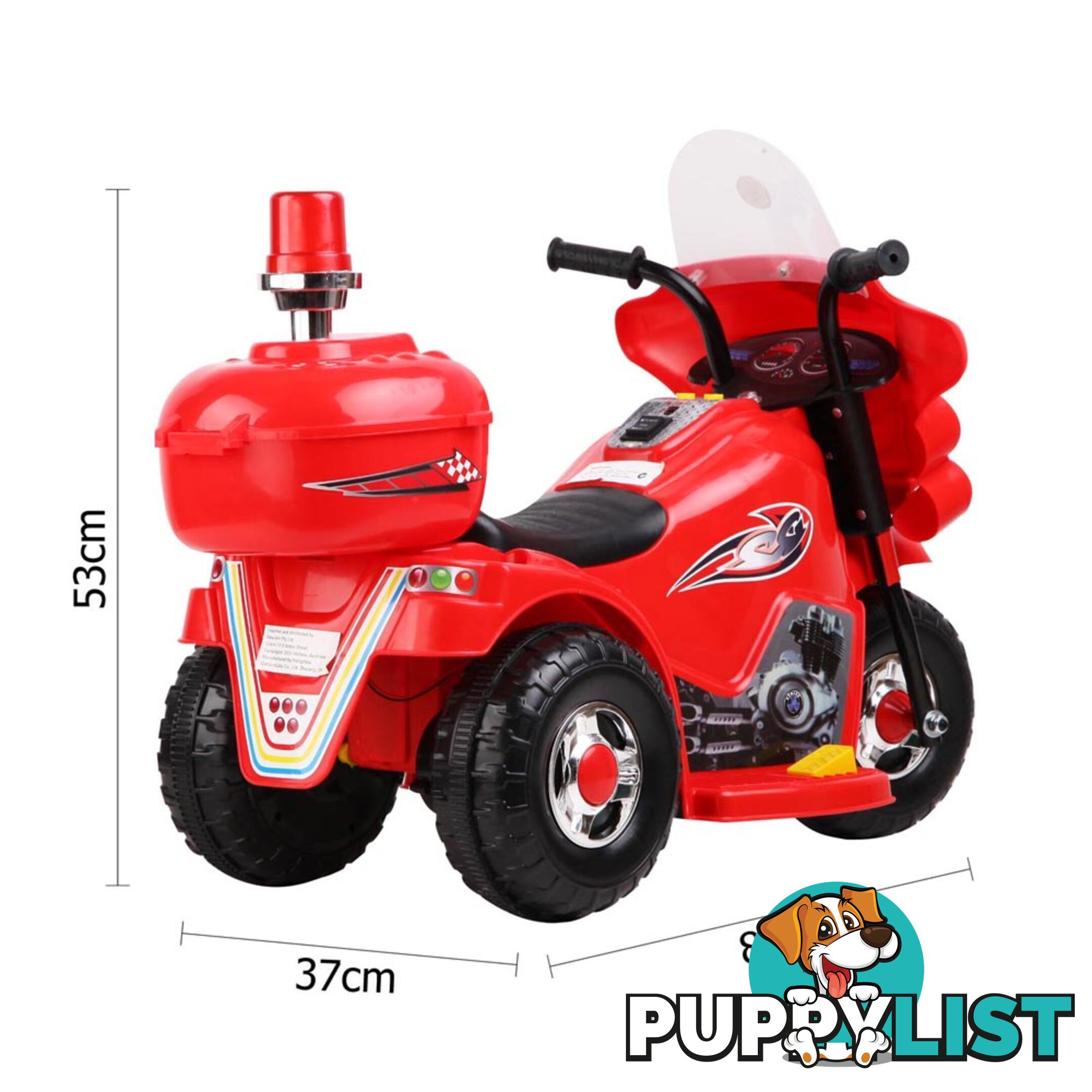 3 Wheels Electric Kids Ride on Motorbike Children Trike Motorcycle Toy Bike Red