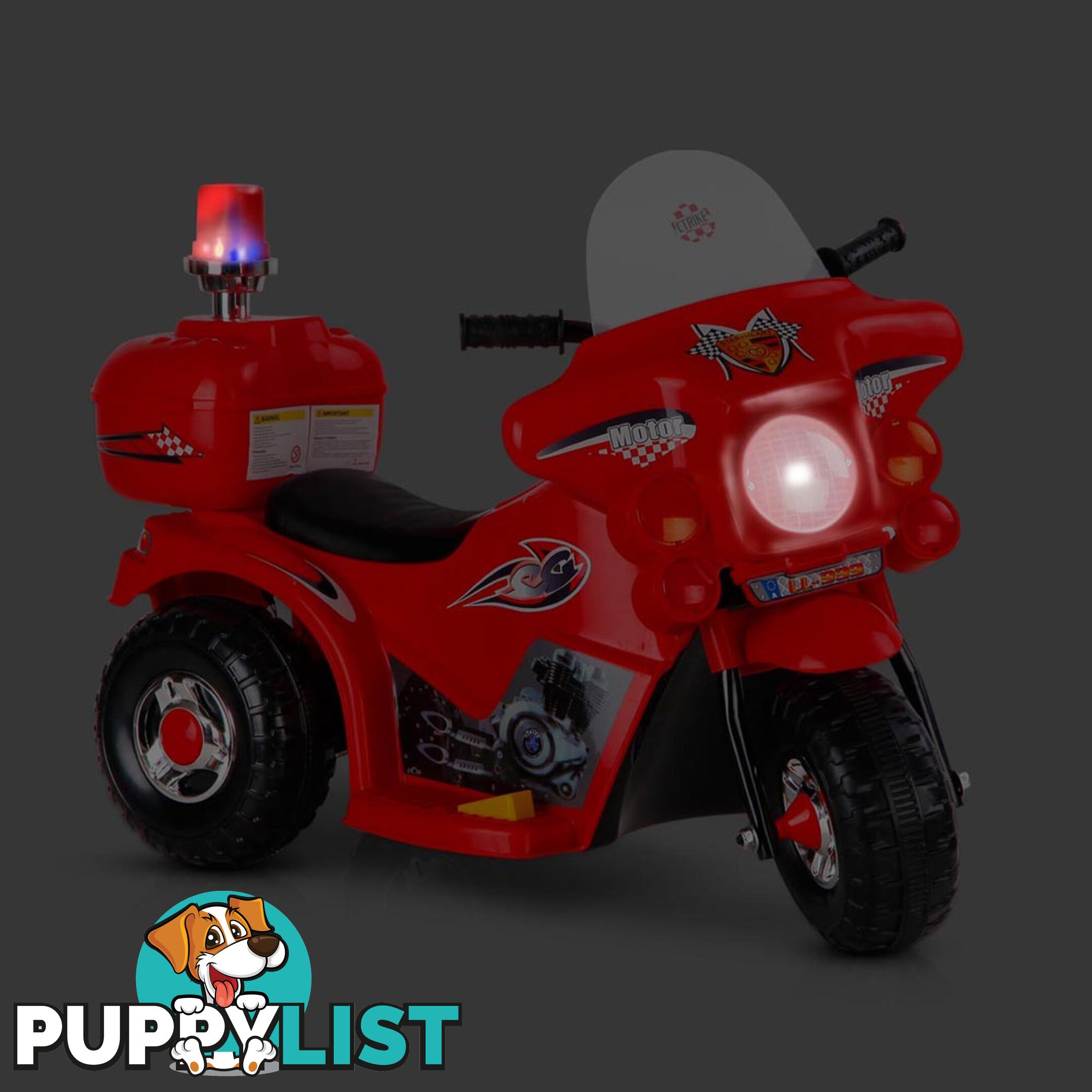 3 Wheels Electric Kids Ride on Motorbike Children Trike Motorcycle Toy Bike Red