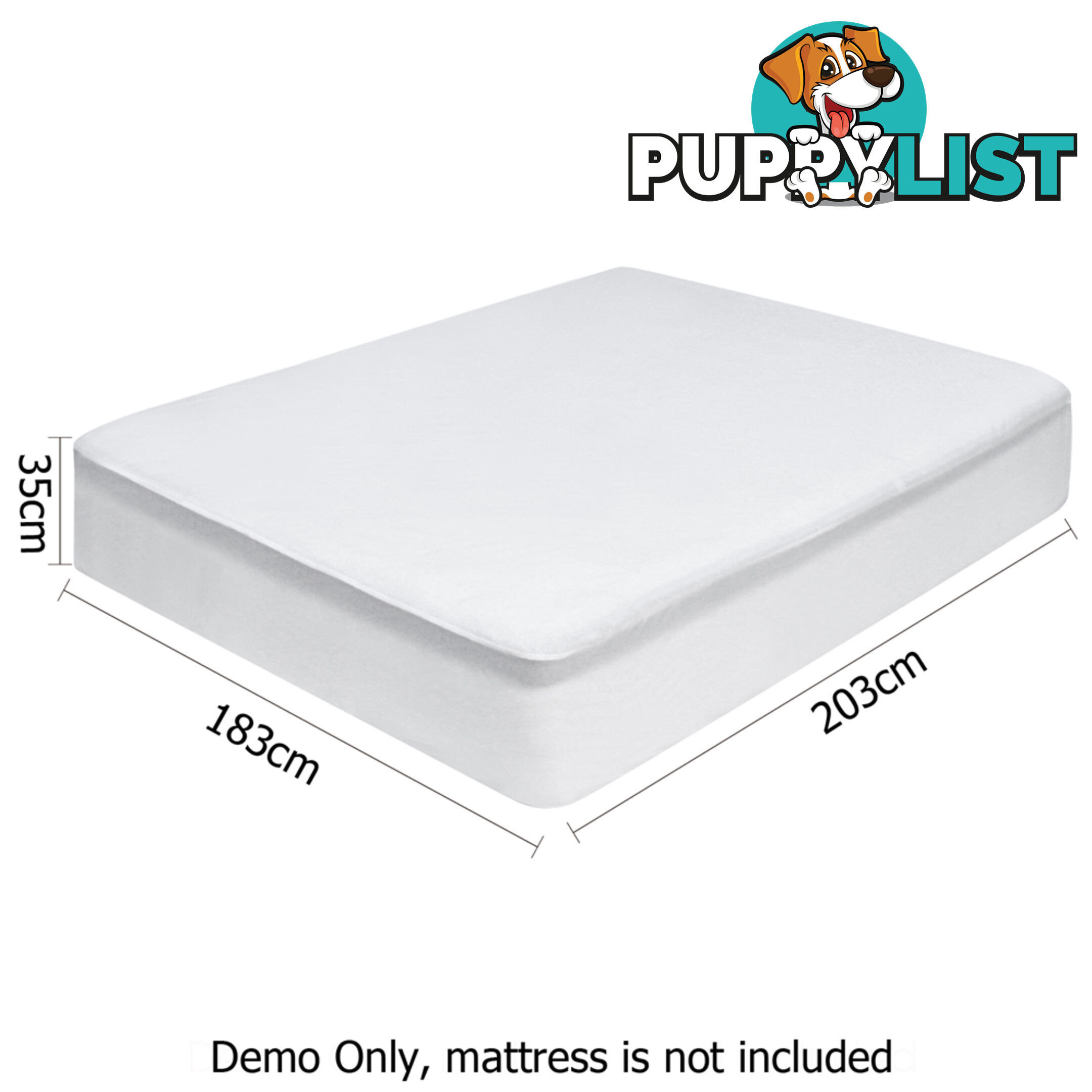 140GSM Terry Cotton Waterproof Mattress Protector Fully Fitted Bed Cover King