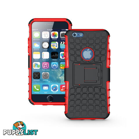 Rugged Heavy Duty Case Cover Accessories Red For iPhone 6 Plus 5.5 inch