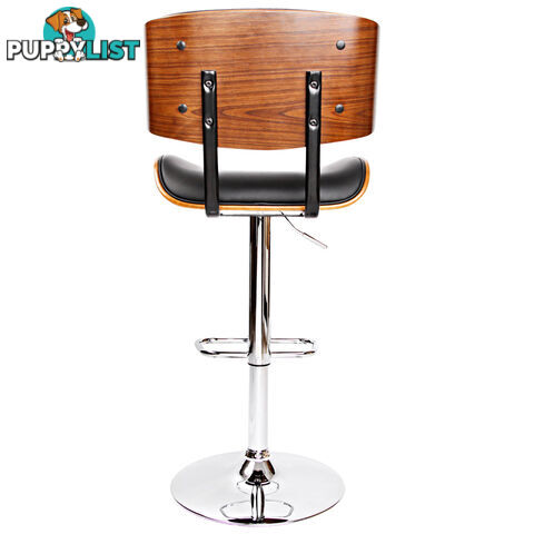 Sleek Wooden Barstool