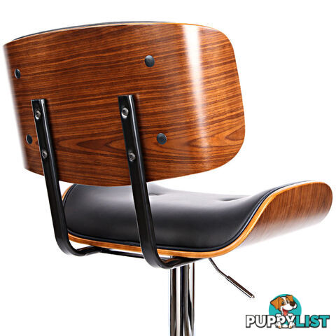 Sleek Wooden Barstool