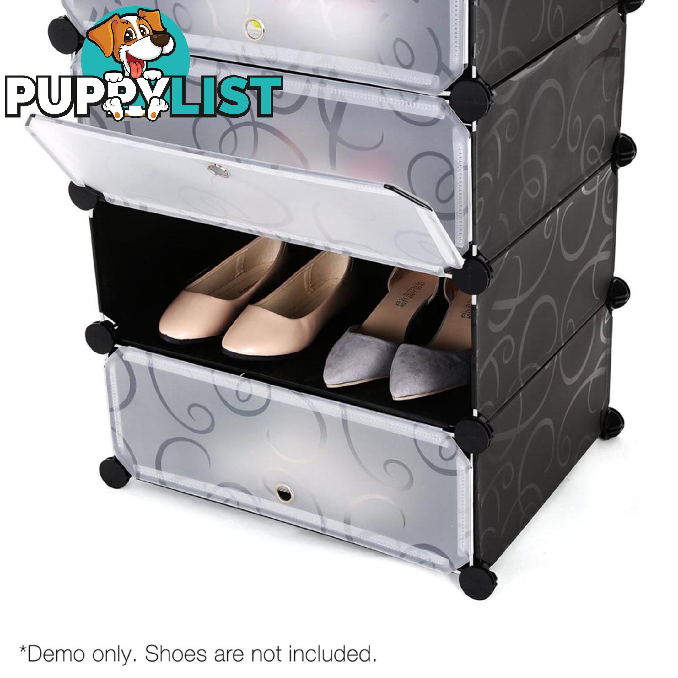 12 Cube Stackable Shoe Storage