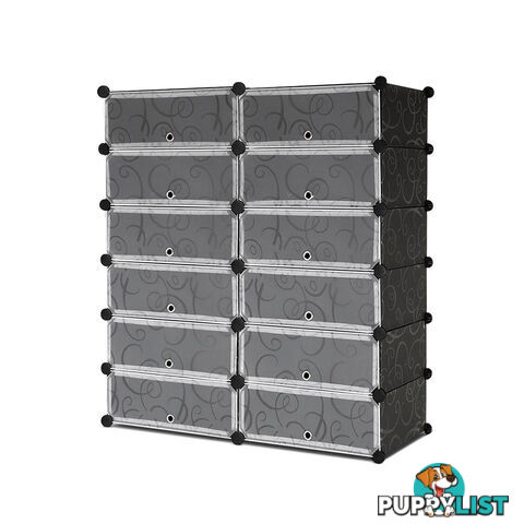 12 Cube Stackable Shoe Storage