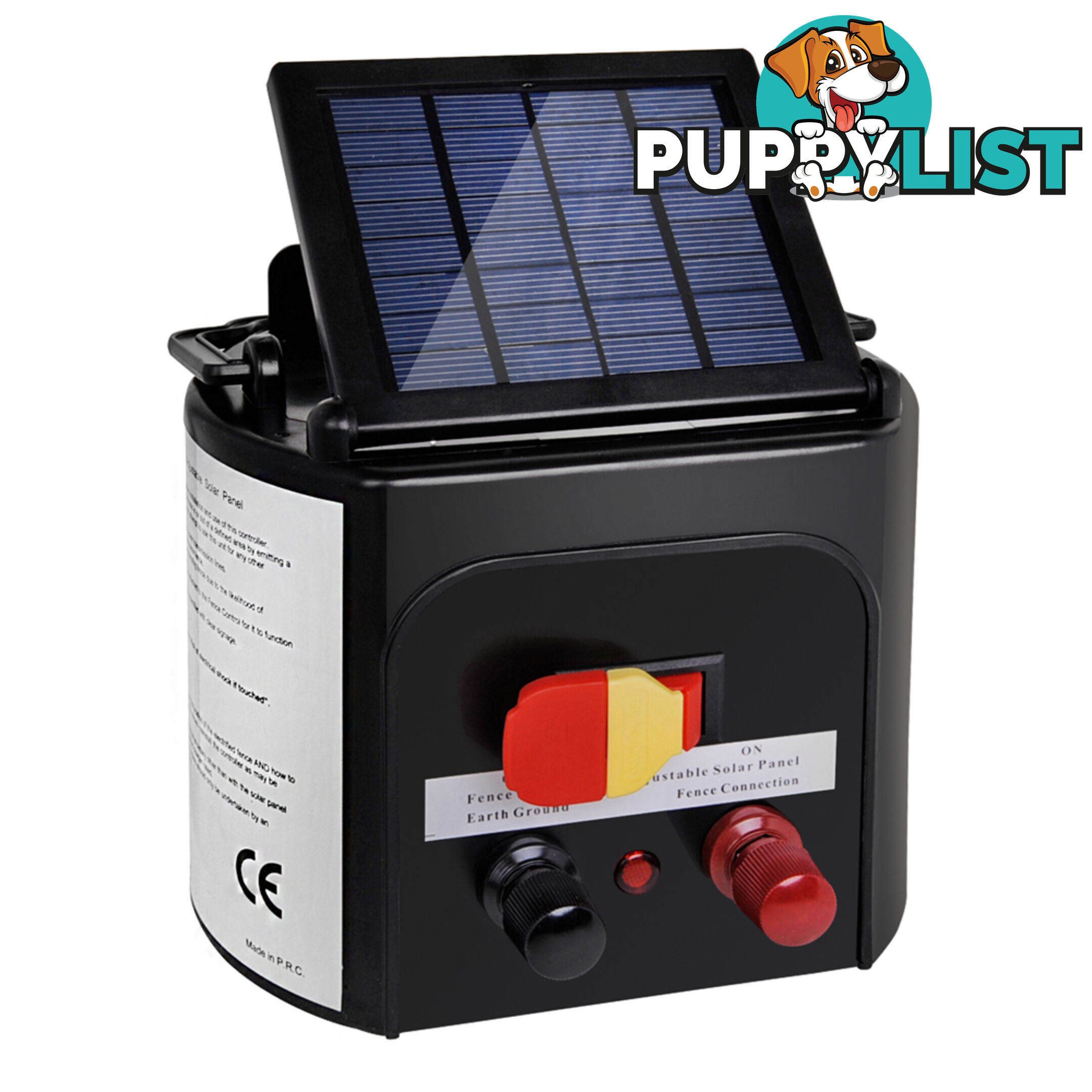 Solar Power 3Km Electric Fence Farm Animal Pet Energiser Energizer Charger 0.1J