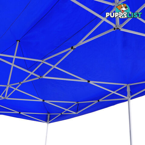 3m x 6m Folding Outdoor Gazebo Marquee Blue