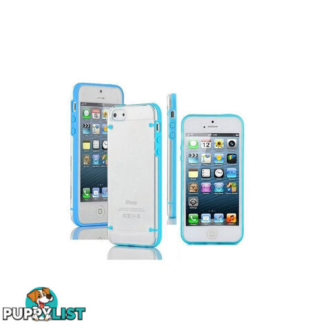 Clear Transparent Hard Case Cover Accessories Blue For iPhone 6 Plus 5.5 inch