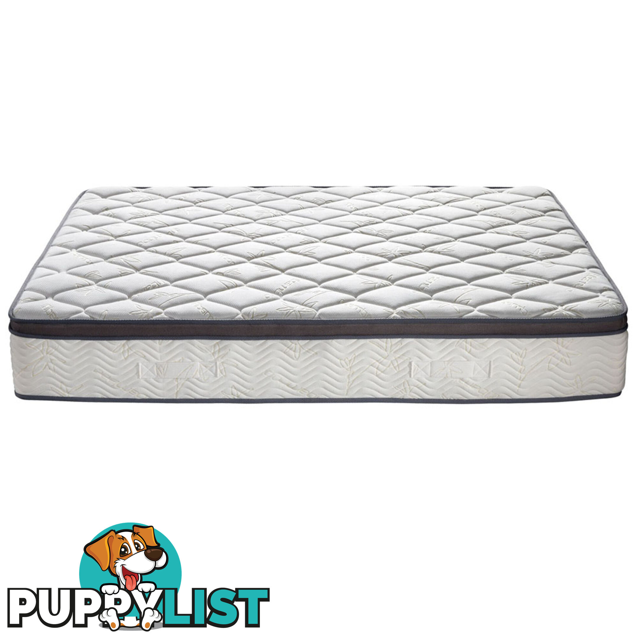 Ecological Bamboo Fabric Mattress Euro Top Pocket Spring Bed Air Mesh Queen