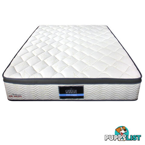 Ecological Bamboo Fabric Mattress Euro Top Pocket Spring Bed Air Mesh Queen