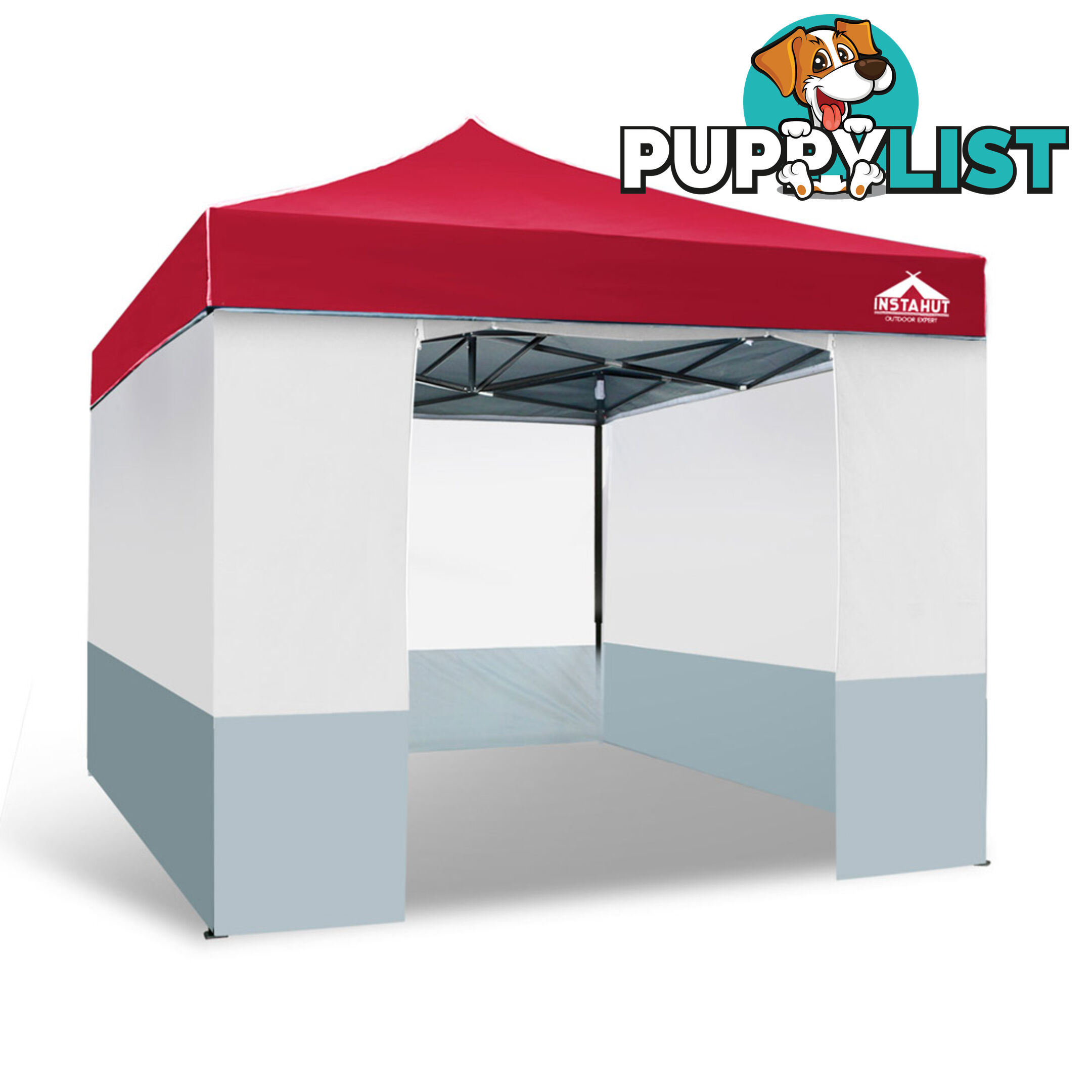 3X3 Pop Up Gazebo - Red