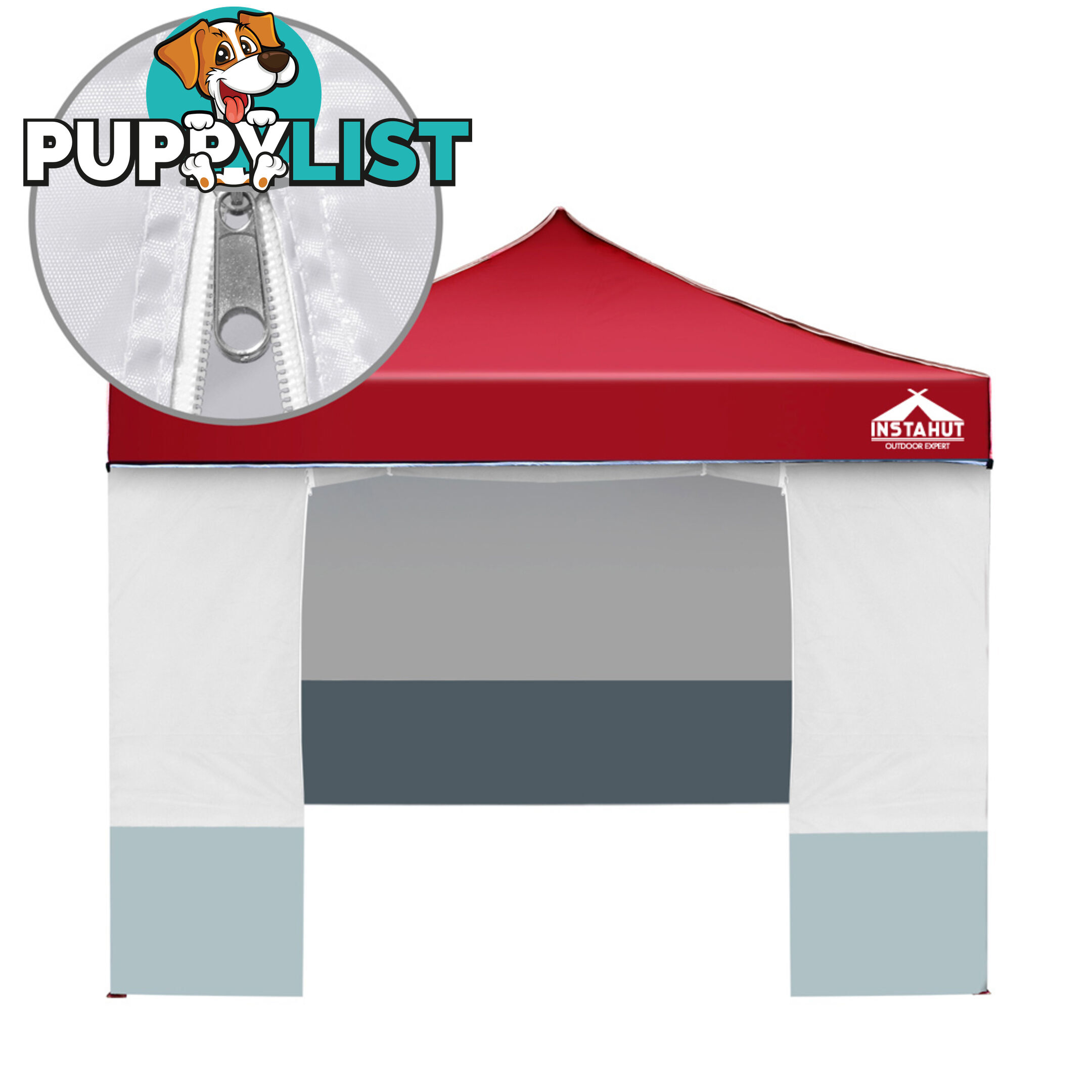 3X3 Pop Up Gazebo - Red