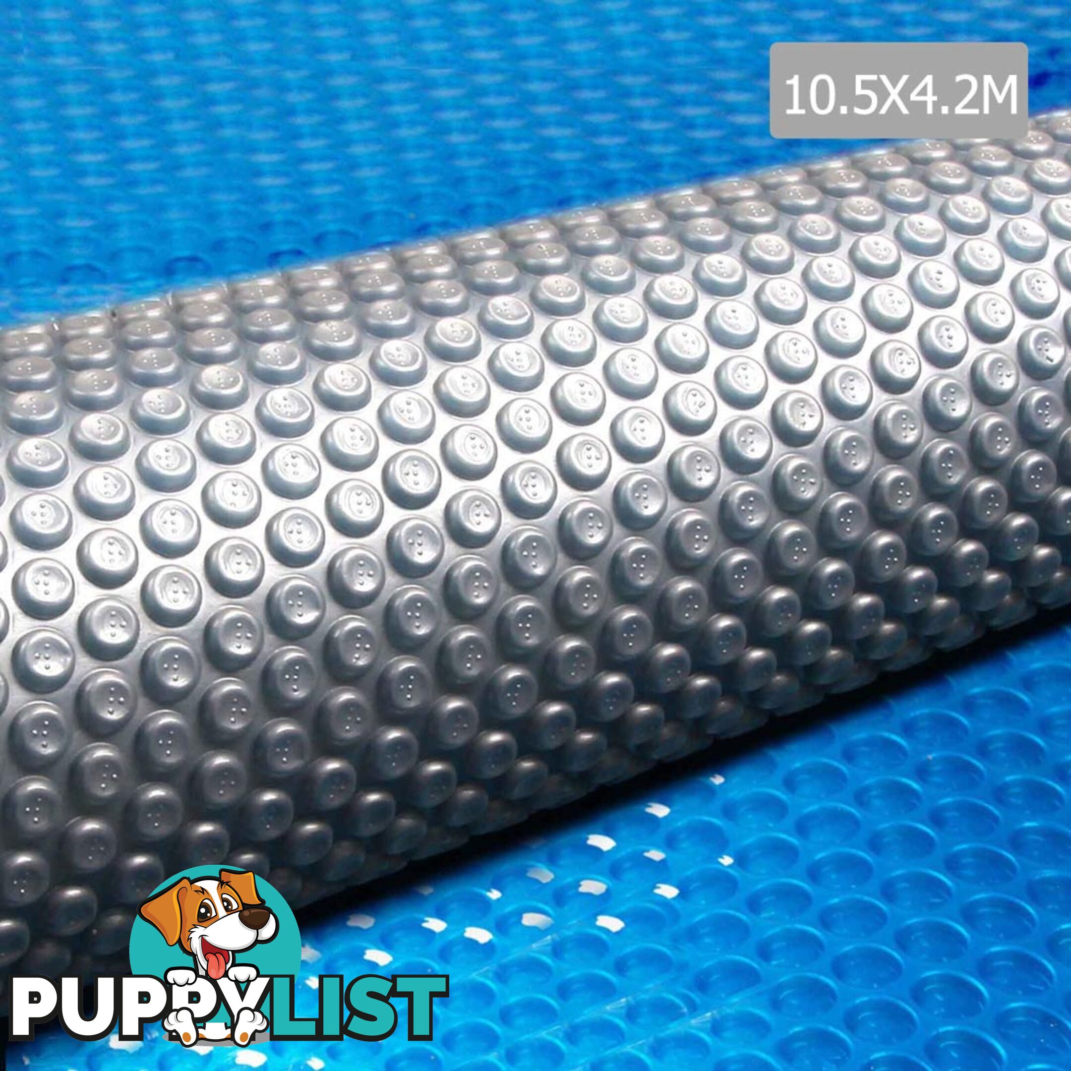 Outdoor Solar Swimming Pool Cover Winter 400 Micron Bubble Blanket 10.5m X 4.2m