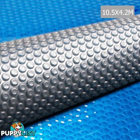 Outdoor Solar Swimming Pool Cover Winter 400 Micron Bubble Blanket 10.5m X 4.2m