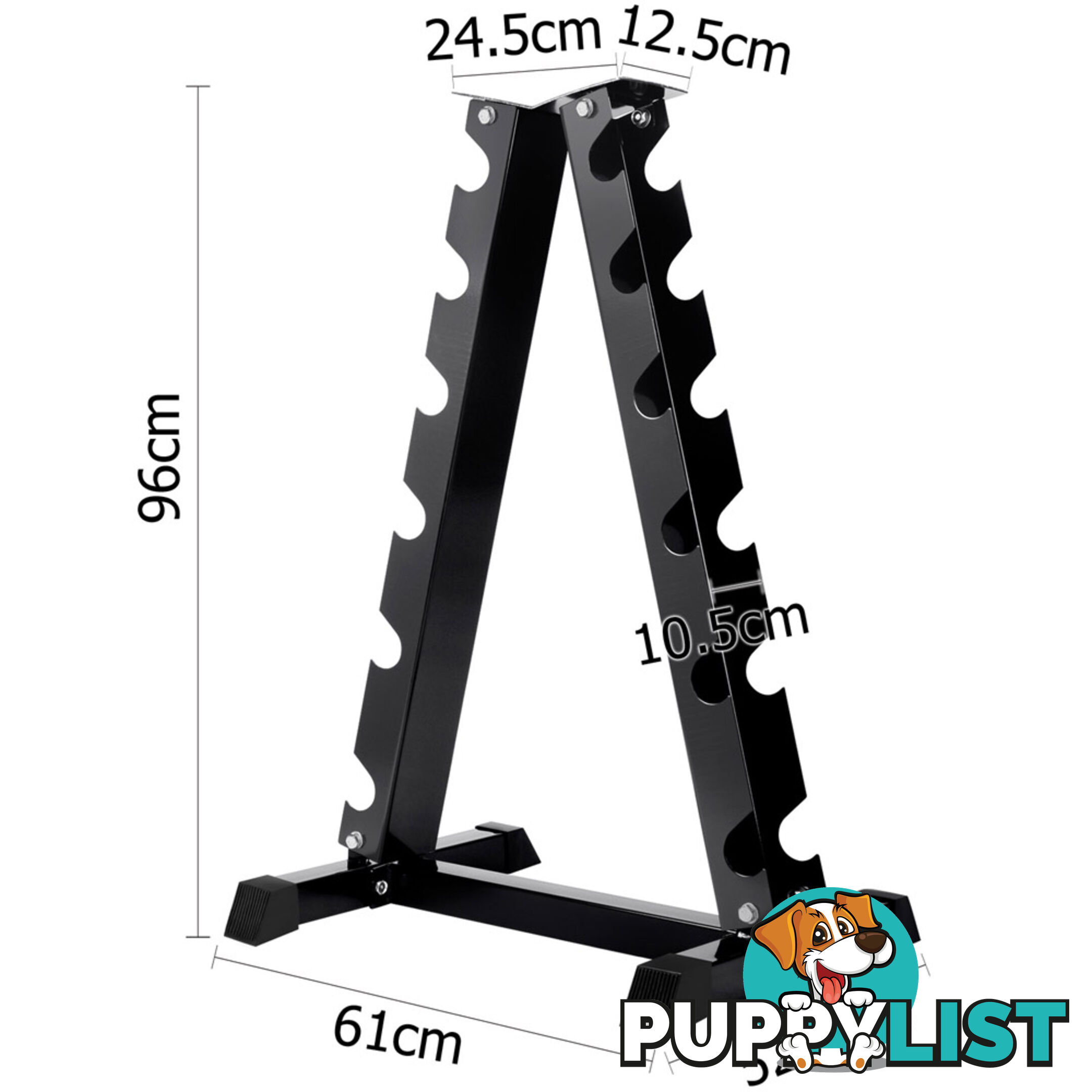 Vertical Dumbbell Storage Rack 6 Pairs