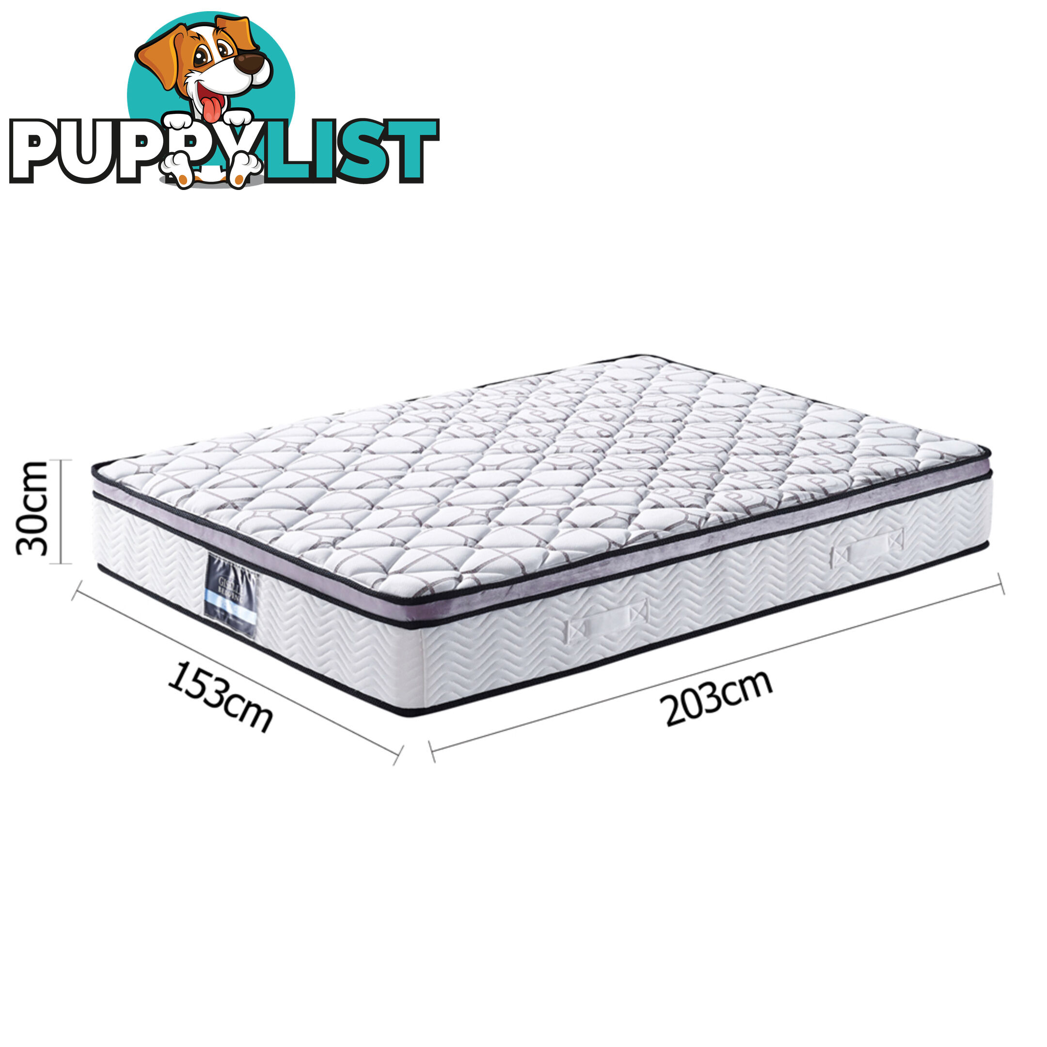 Cool Gel Memory Foam Mattress Euro Top Air Mesh Bed Pocket Spring Queen