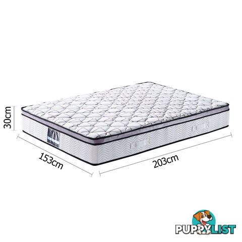 Cool Gel Memory Foam Mattress Euro Top Air Mesh Bed Pocket Spring Queen