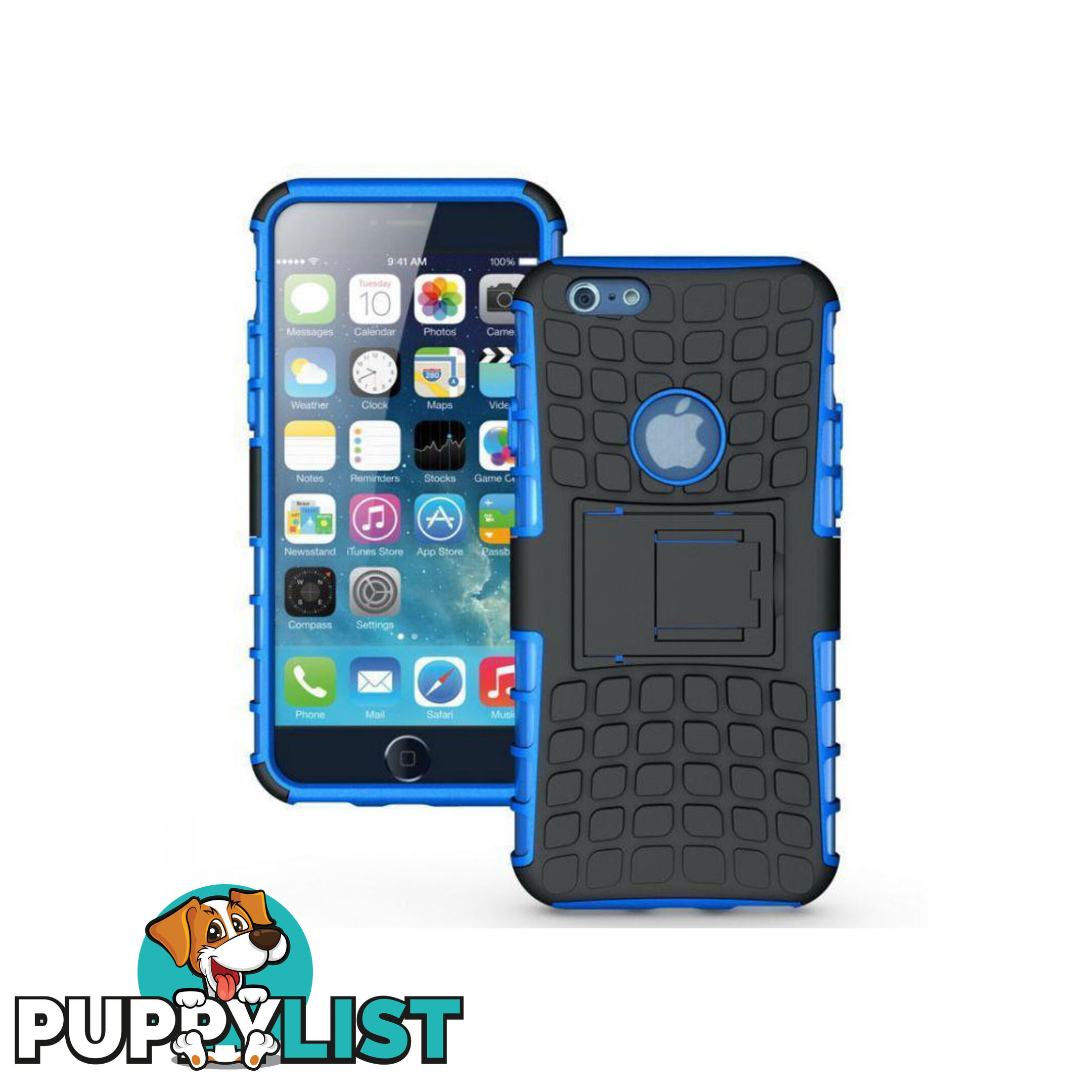 Rugged Heavy Duty Case Cover Accessories Blue For iPhone iPhone 6 4.7 inch