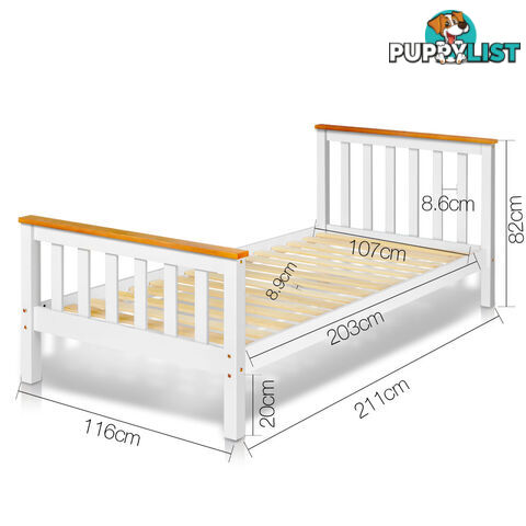 Pine Wood King Single Bed Frame