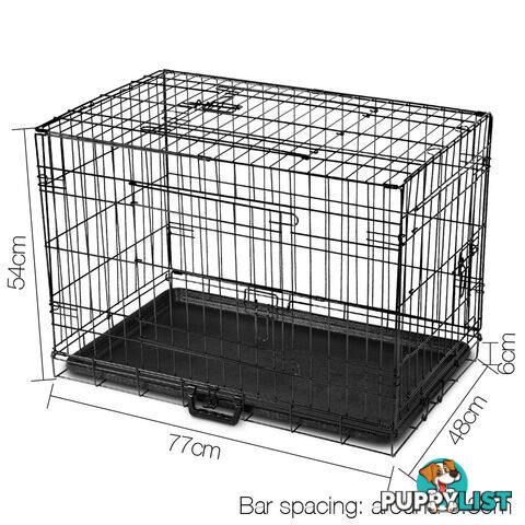 Metal Collapsible Dog Cage 30IN