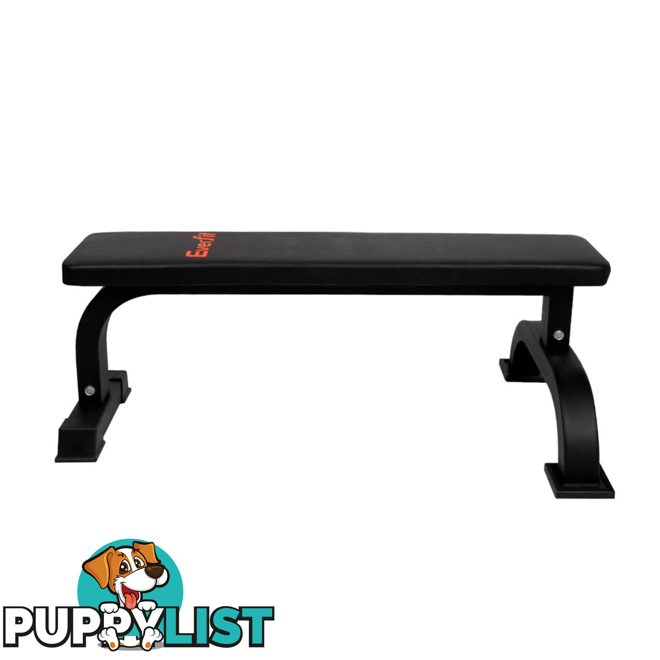 Fitness Flat Weight Bench Black