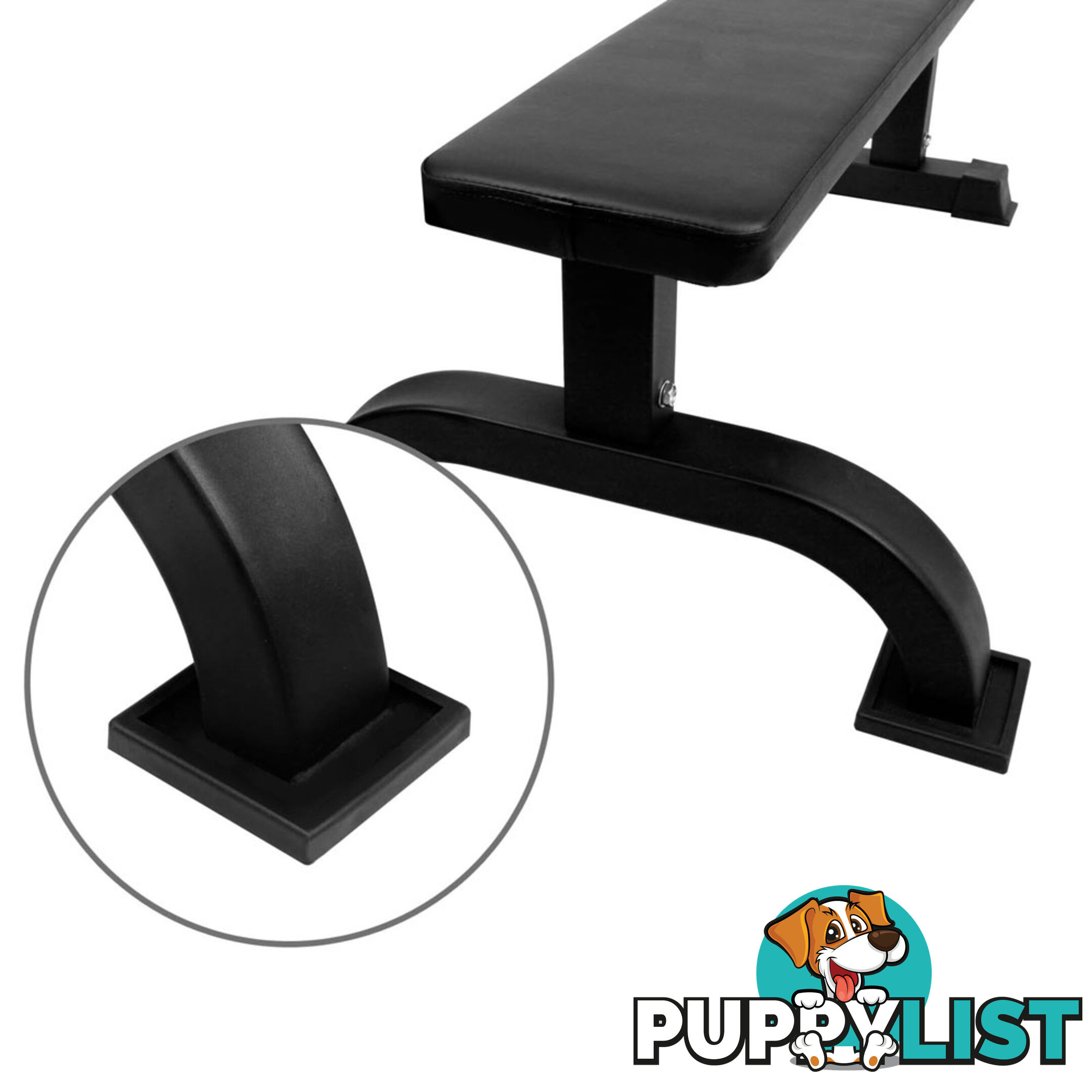 Fitness Flat Weight Bench Black