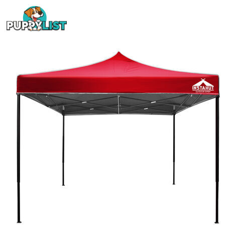 3m x 3m Pop-up Garden Outdoor Gazebo Red