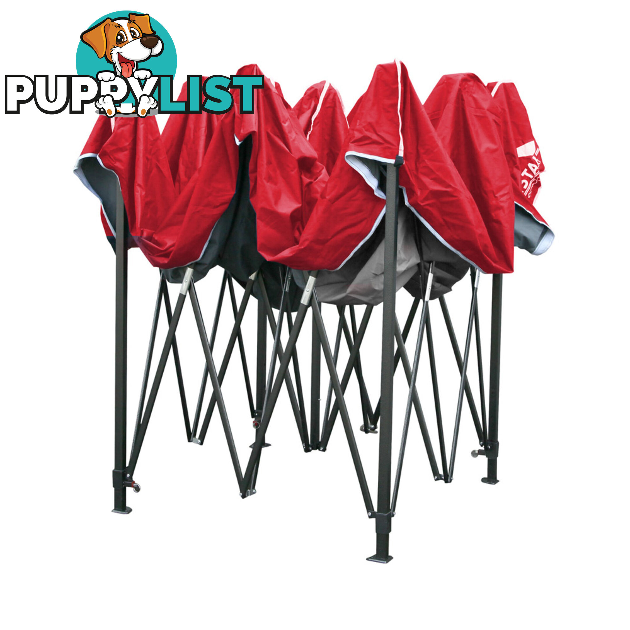 3m x 3m Pop-up Garden Outdoor Gazebo Red