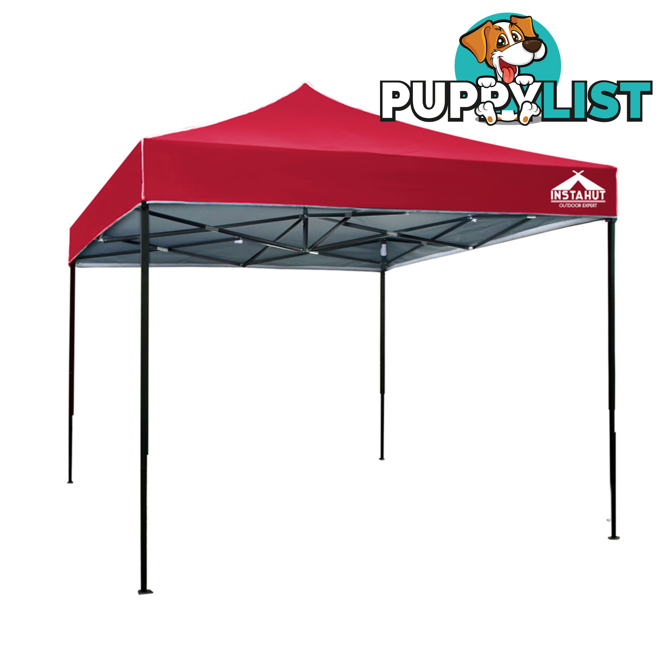 3m x 3m Pop-up Garden Outdoor Gazebo Red