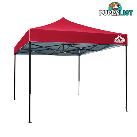 3m x 3m Pop-up Garden Outdoor Gazebo Red