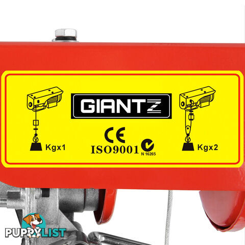 400/800kg 1300W Electric Hoist Winch