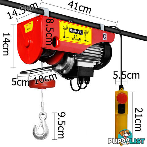 400/800kg 1300W Electric Hoist Winch