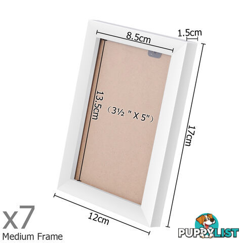 26 Piece Picture Frames Set Multi Wall Photo Home Decor Art White Gift Present