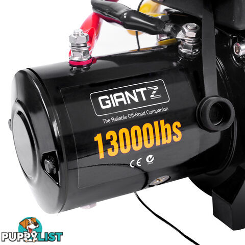 12V 13000 LBS Wireless Steel Cable Electric Winch