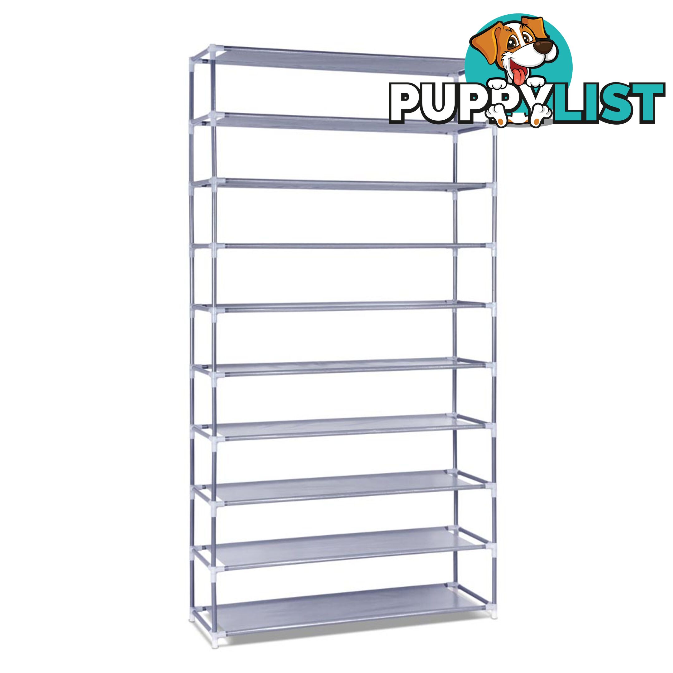 10 Tiers Stackable Shoe Storage Rack _ 159cm