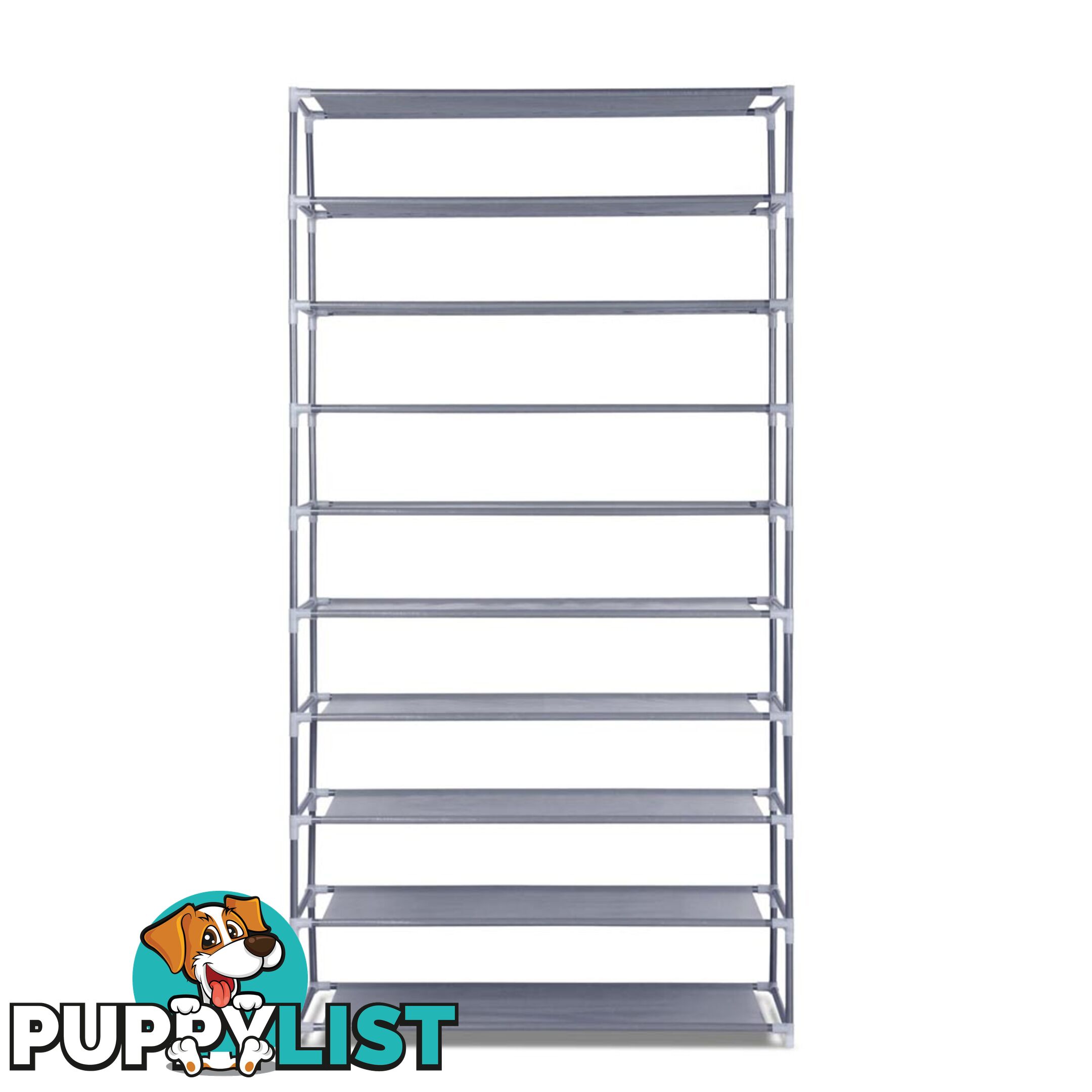 10 Tiers Stackable Shoe Storage Rack _ 159cm