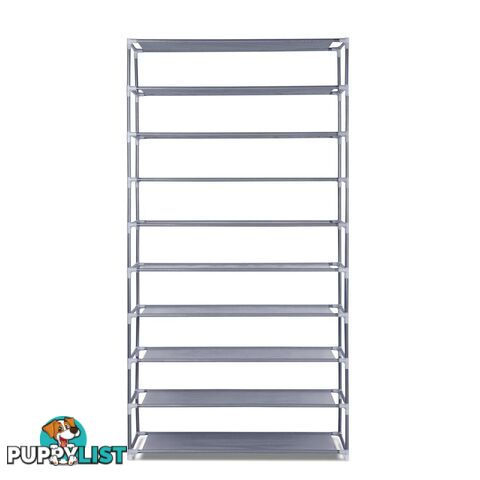 10 Tiers Stackable Shoe Storage Rack _ 159cm