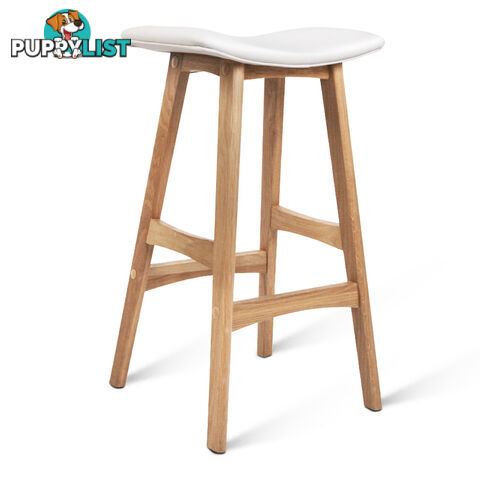 Set of 2 High Seat Barstools White