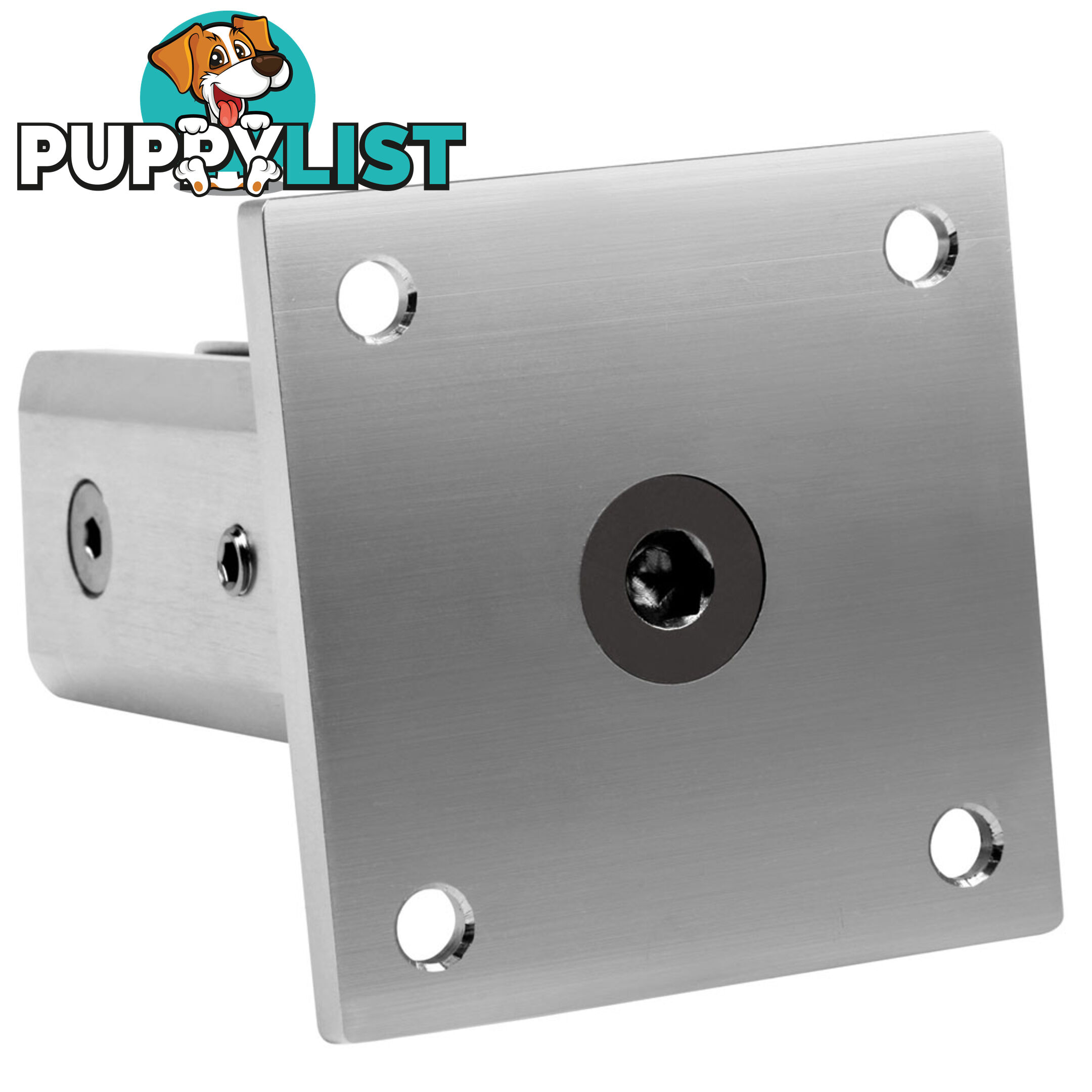 Frameless Glass Aluminium Mount Square