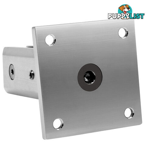 Frameless Glass Aluminium Mount Square