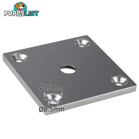 Frameless Glass Aluminium Mount Square