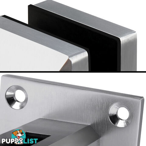 Frameless Glass Aluminium Mount Square