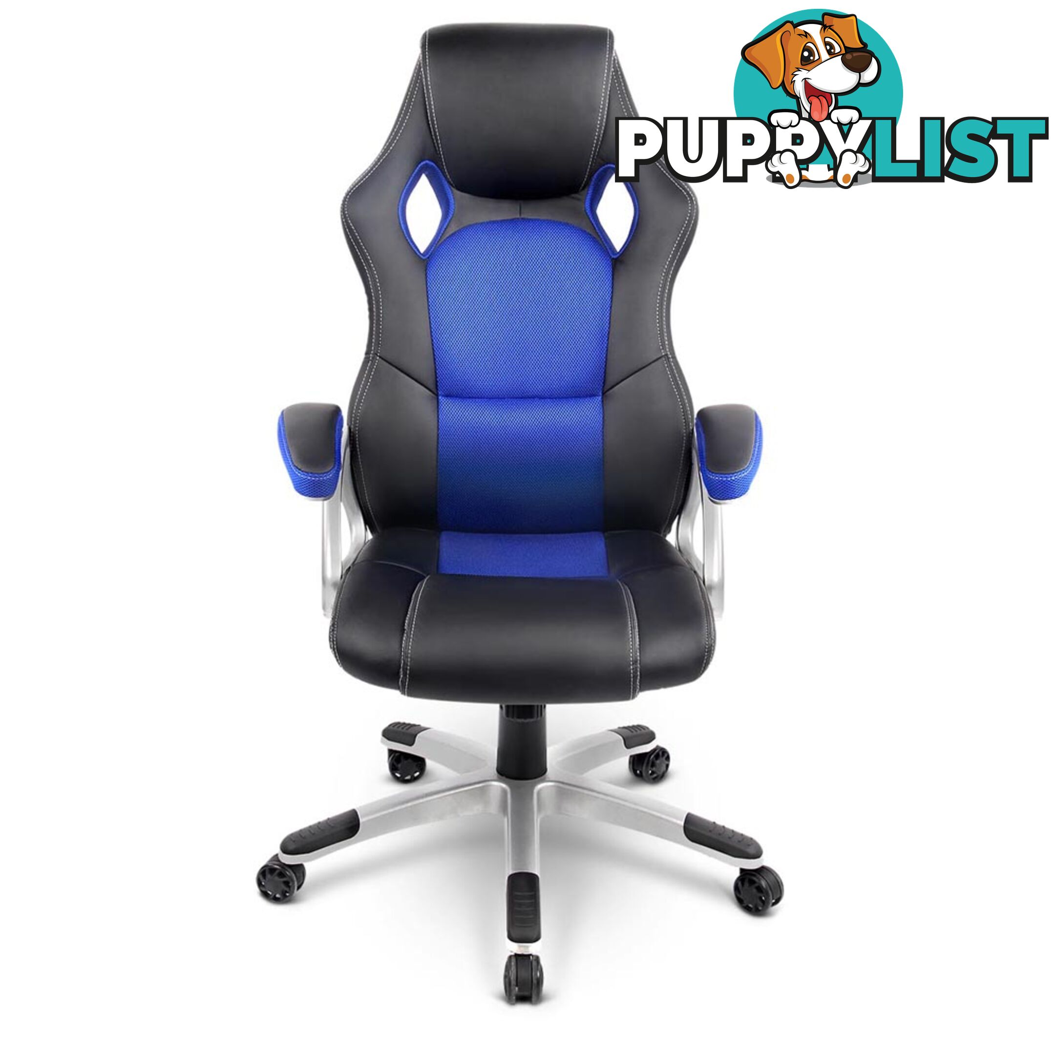 PU Leather & Mesh Racing Style Office Chair