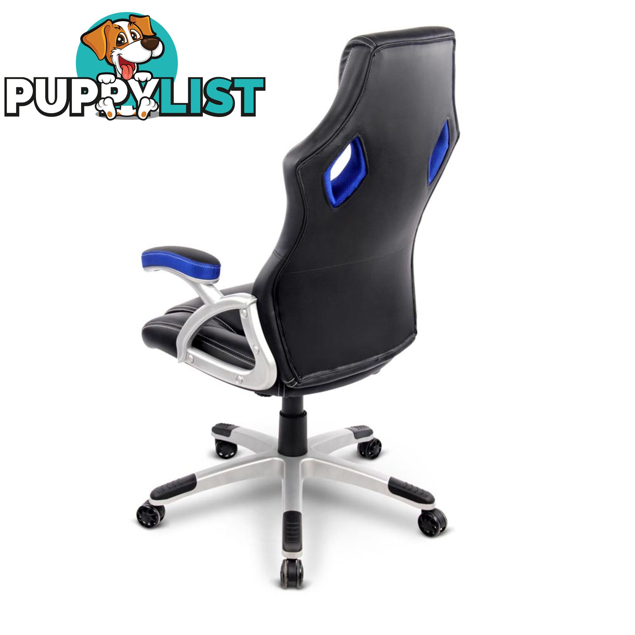 PU Leather & Mesh Racing Style Office Chair